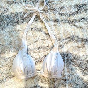 White halter top bikini
